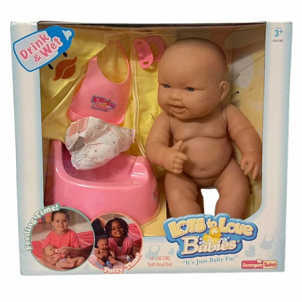 Vintage Drink & Wet Lots to Love Babies Doll Set Baby Potty Wetting Doll